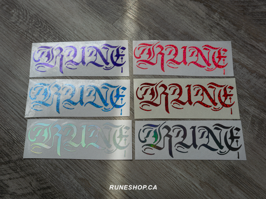 RUNE TEXT LOGO STICKER