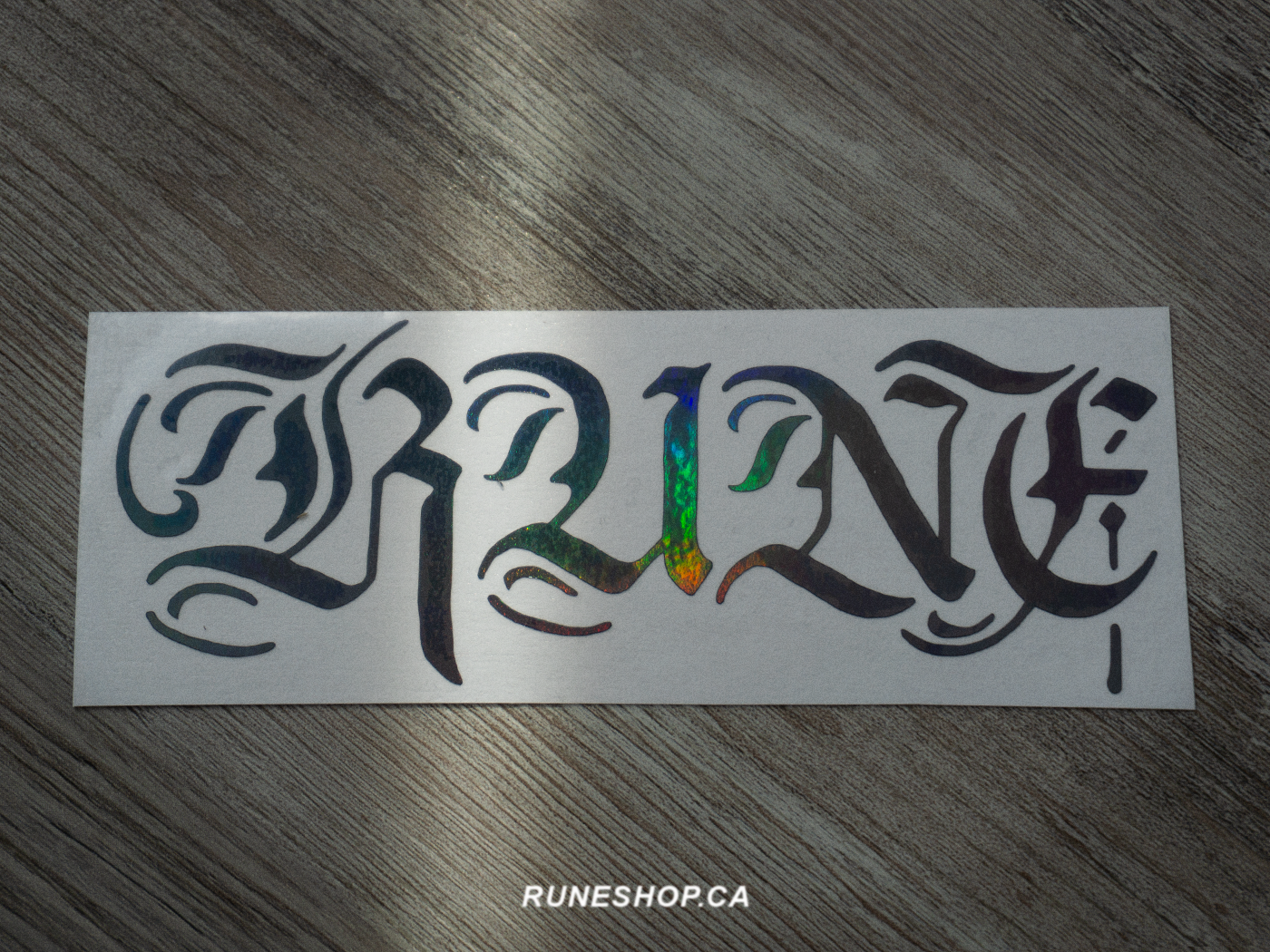 RUNE TEXT LOGO STICKER