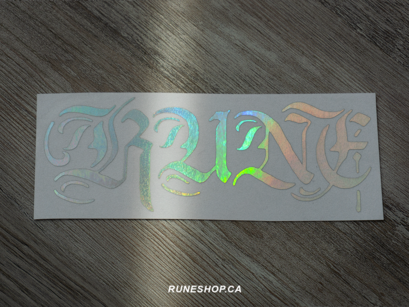 RUNE TEXT LOGO STICKER