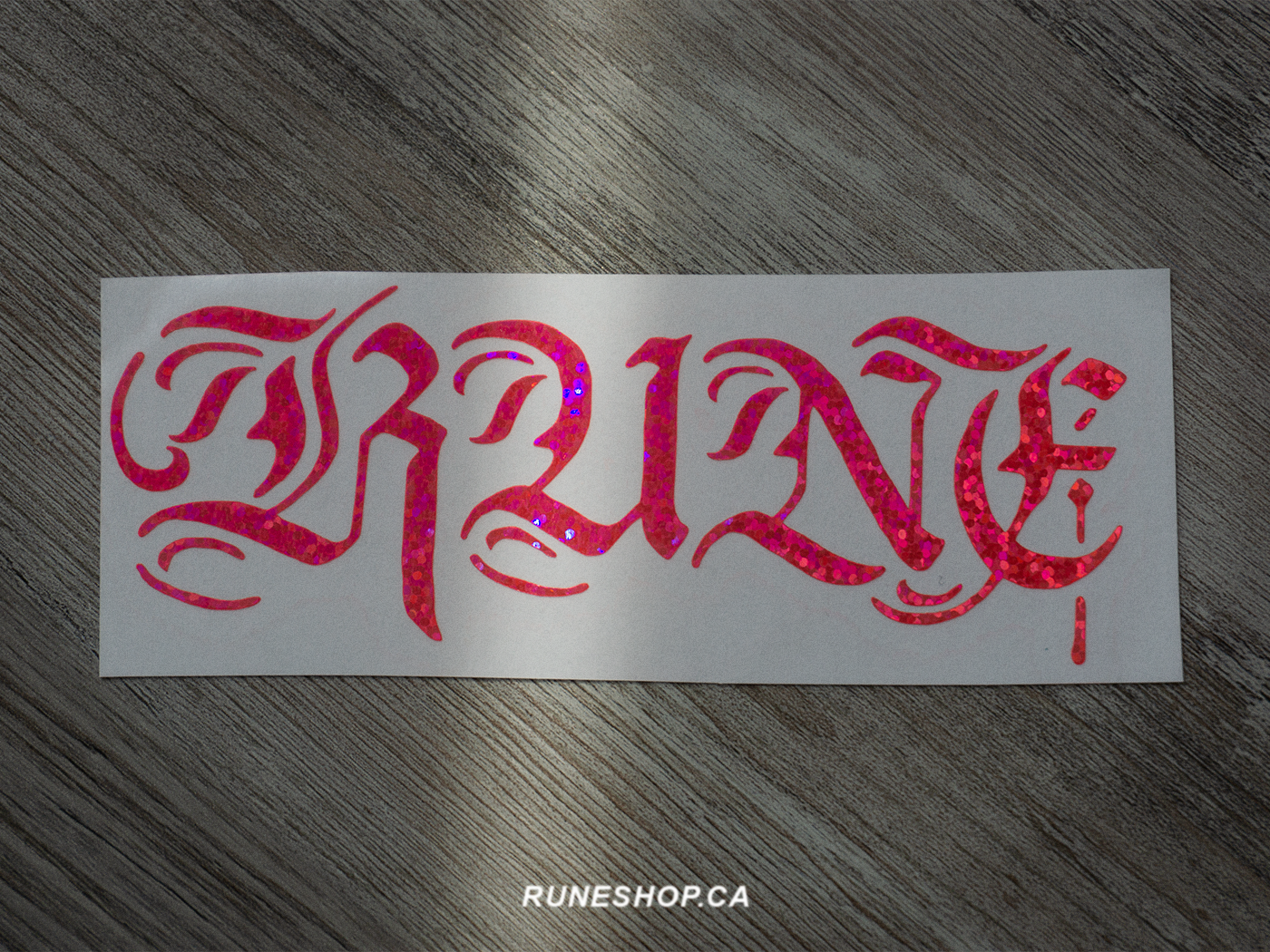 RUNE TEXT LOGO STICKER