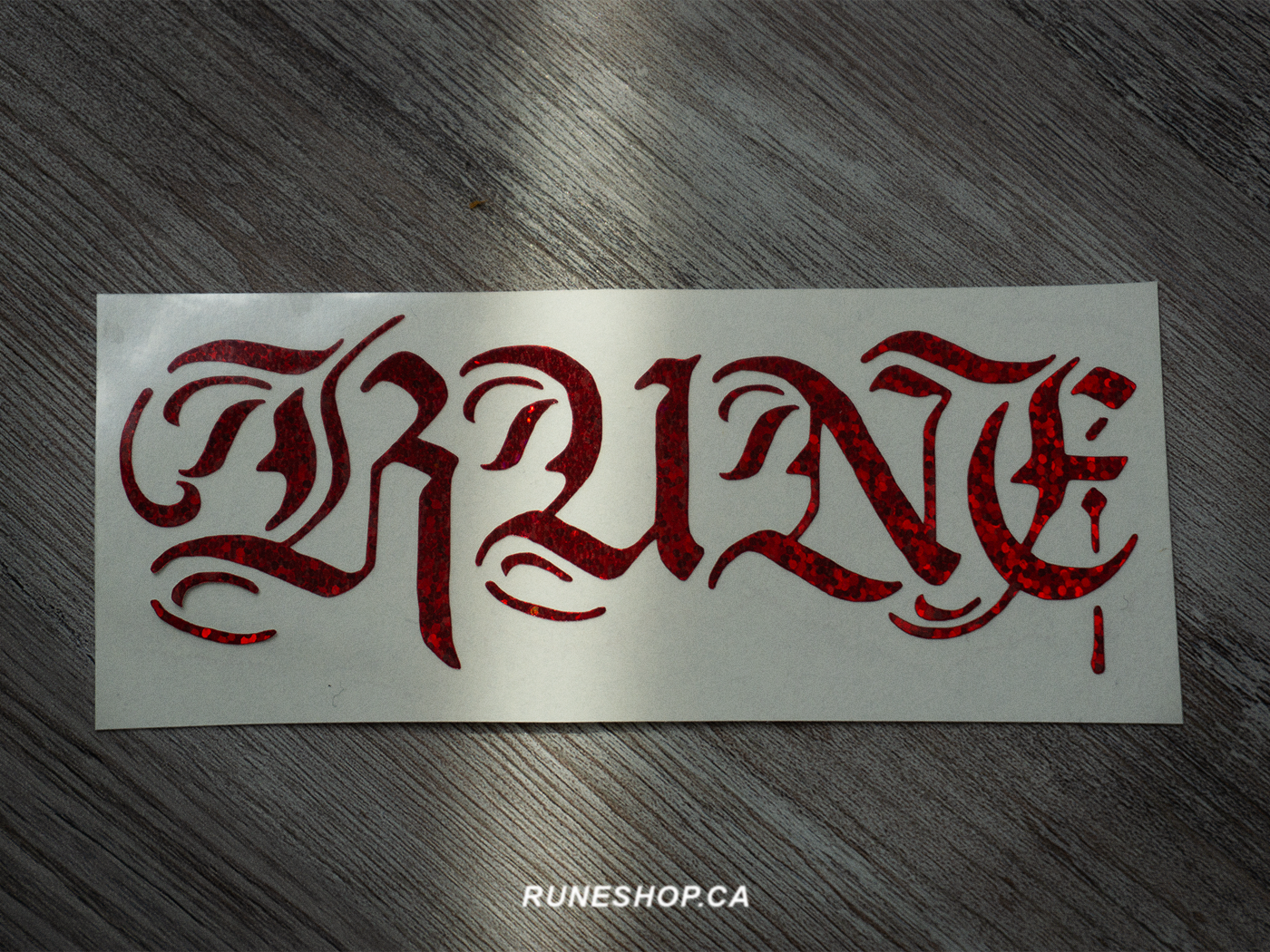 RUNE TEXT LOGO STICKER